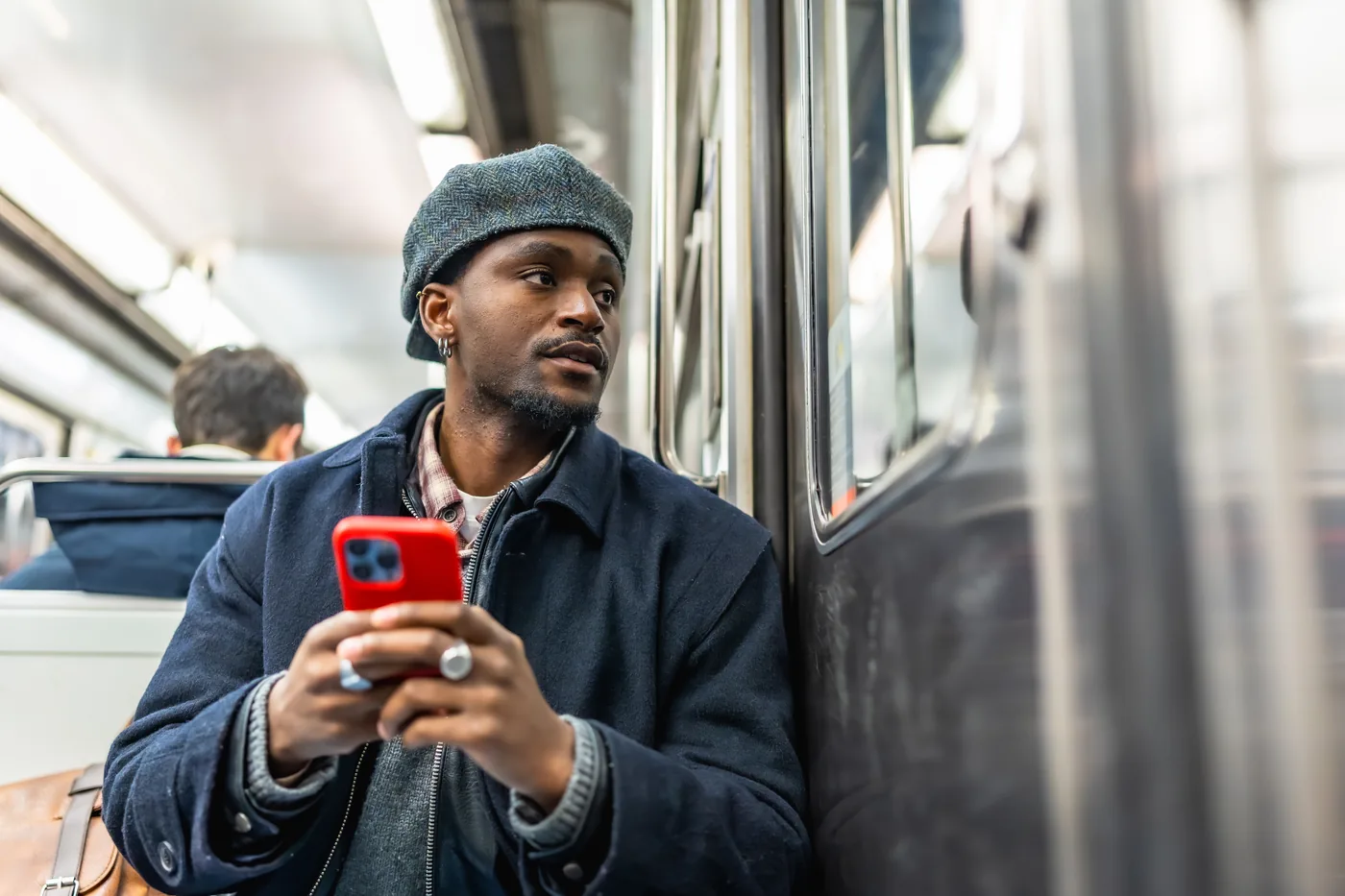 Person discovering opportunities on their phone